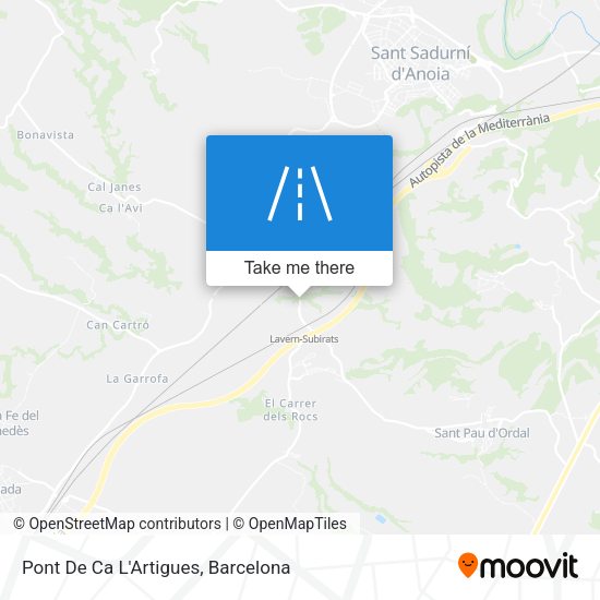 Pont De Ca L'Artigues map