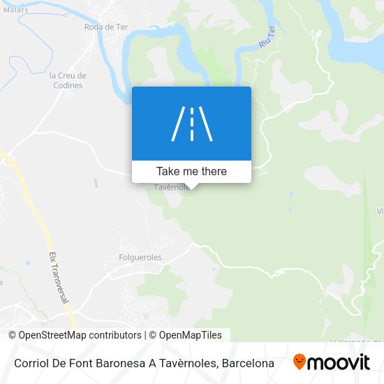 Corriol De Font Baronesa A Tavèrnoles map