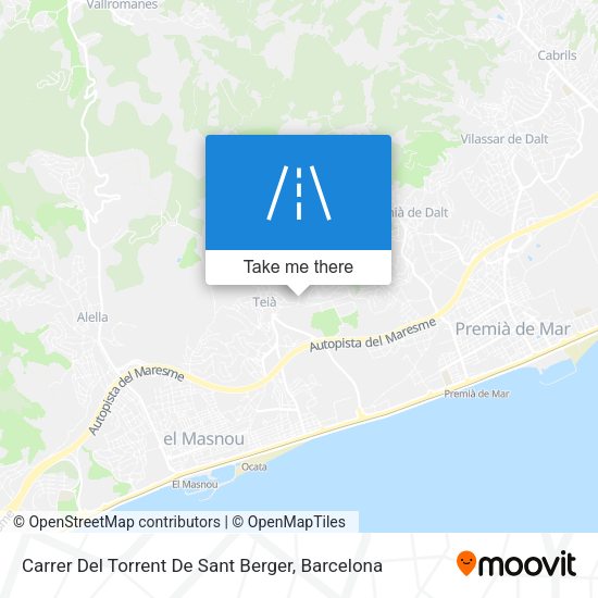 Carrer Del Torrent De Sant Berger map