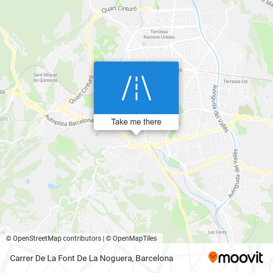 mapa Carrer De La Font De La Noguera