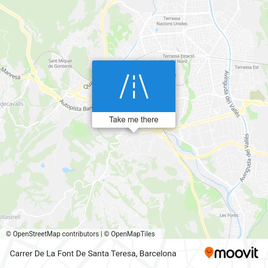 Carrer De La Font De Santa Teresa map