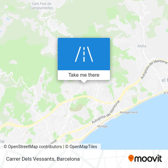 Carrer Dels Vessants map