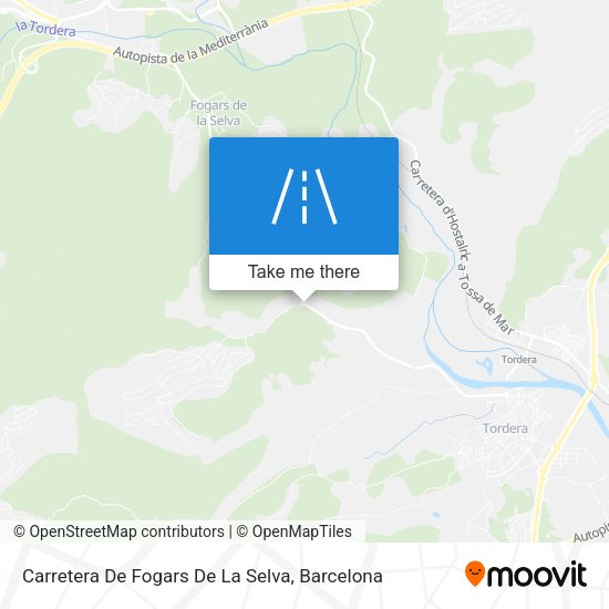 Carretera De Fogars De La Selva map