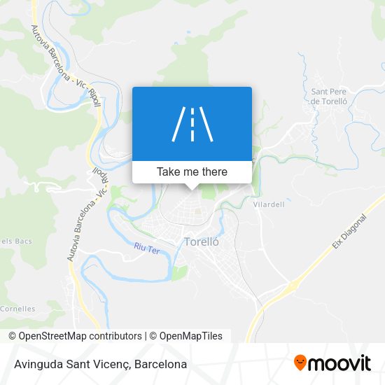 Avinguda Sant Vicenç map