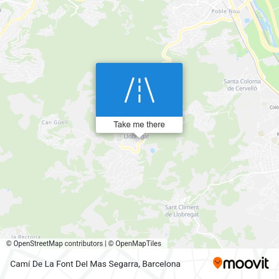Camí De La Font Del Mas Segarra map
