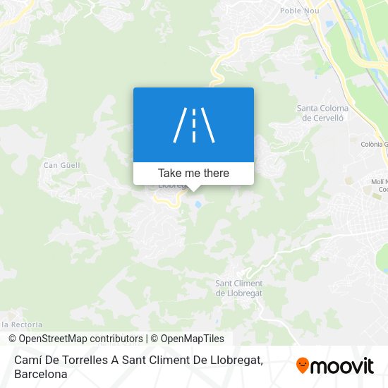 Camí De Torrelles A Sant Climent De Llobregat map