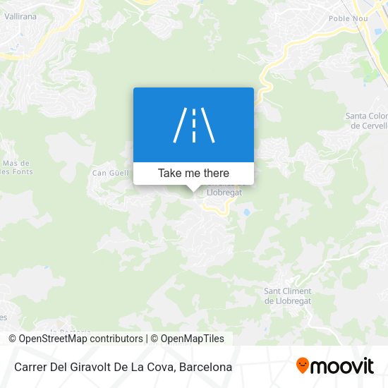 Carrer Del Giravolt De La Cova map