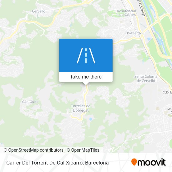 Carrer Del Torrent De Cal Xicarró map