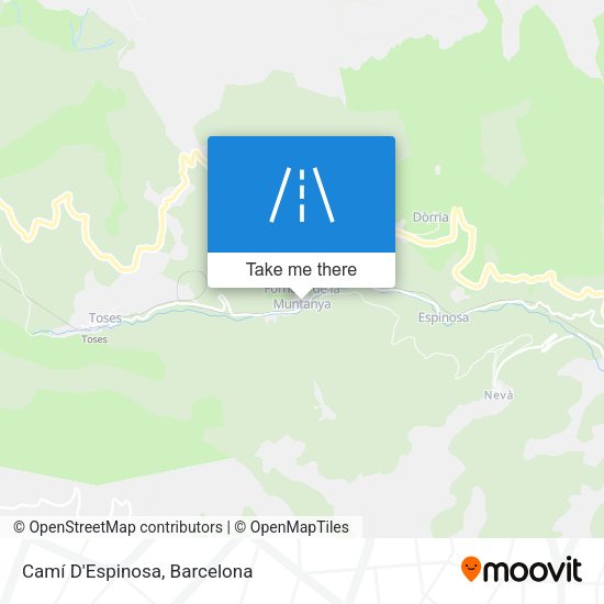 Camí D'Espinosa map