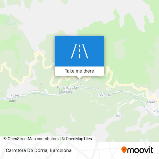 Carretera De Dórria map