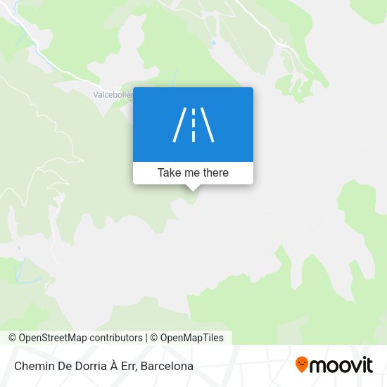 Chemin De Dorria À Err map