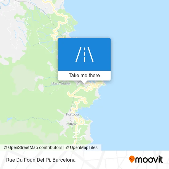 Rue Du Foun Del Pi map