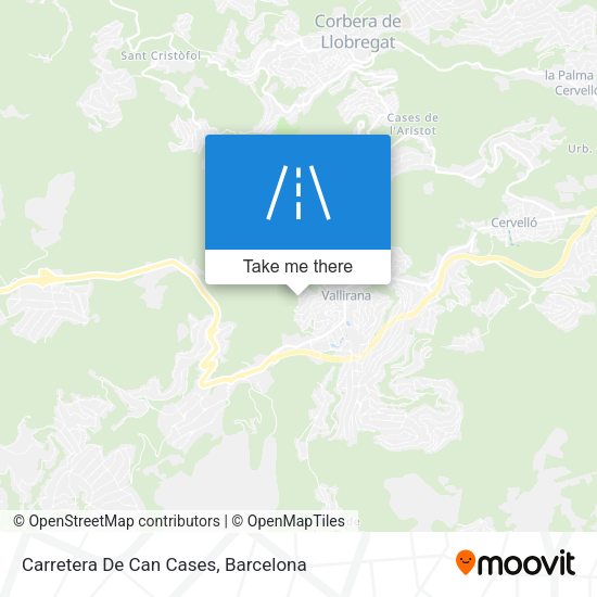 Carretera De Can Cases map