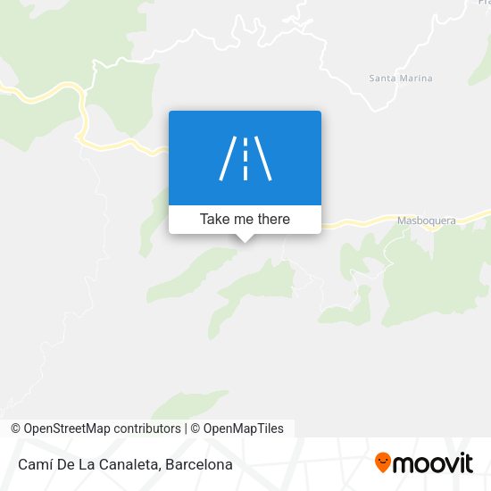 Camí De La Canaleta map