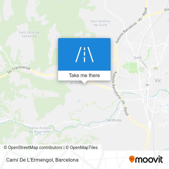 Camí De L'Ermengol map