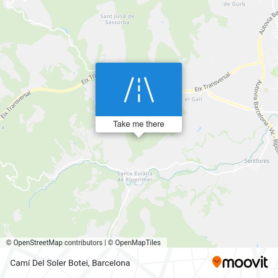 Camí Del Soler Botei map