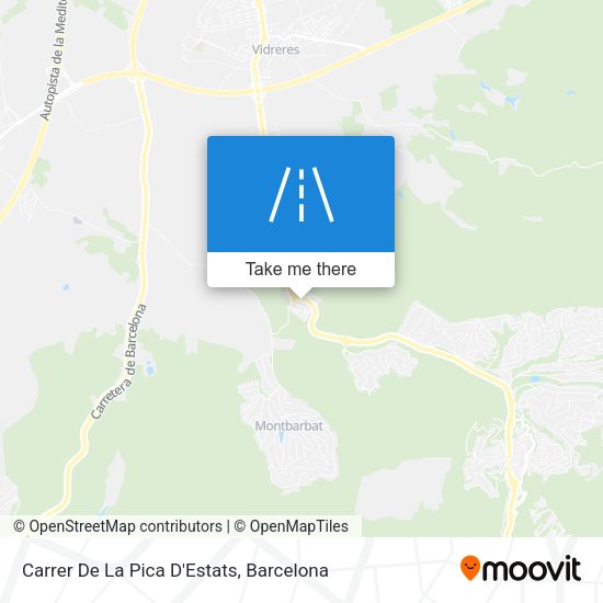 Carrer De La Pica D'Estats map