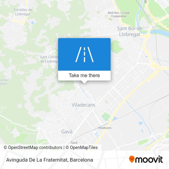 Avinguda De La Fraternitat map