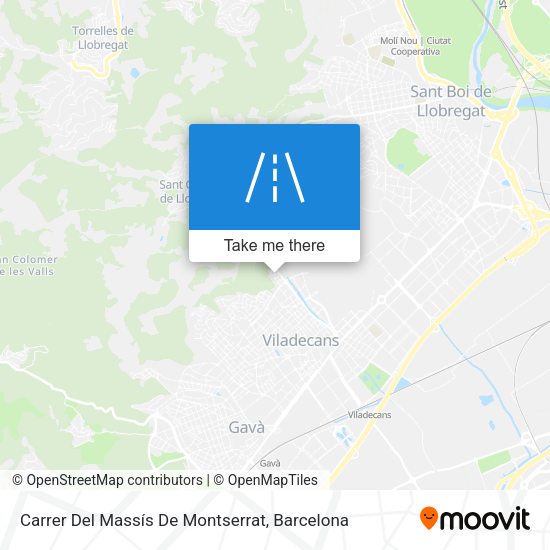 Carrer Del Massís De Montserrat map