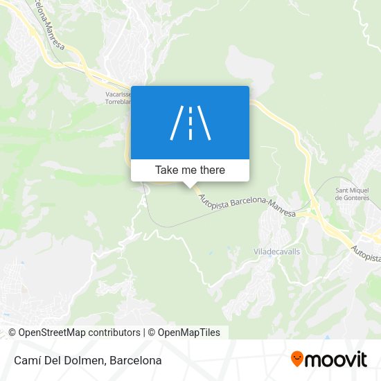 Camí Del Dolmen map