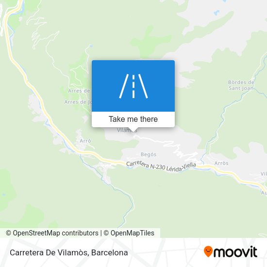 Carretera De Vilamòs map