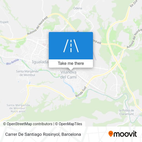 Carrer De Santiago Rosinyol map