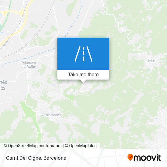 Camí Del Cigne map