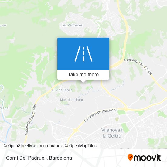 Camí Del Padruell map
