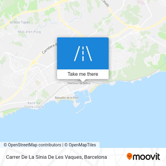 Carrer De La Sínia De Les Vaques map