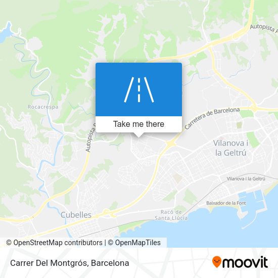 Carrer Del Montgrós map