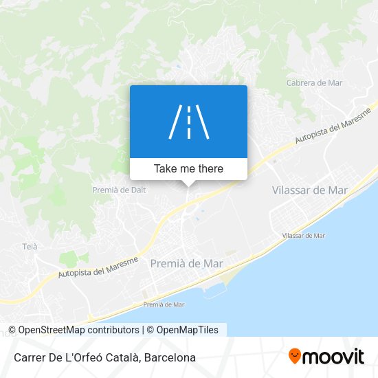 Carrer De L'Orfeó Català map