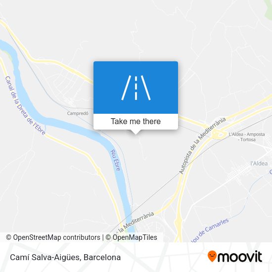 Camí Salva-Aigües map
