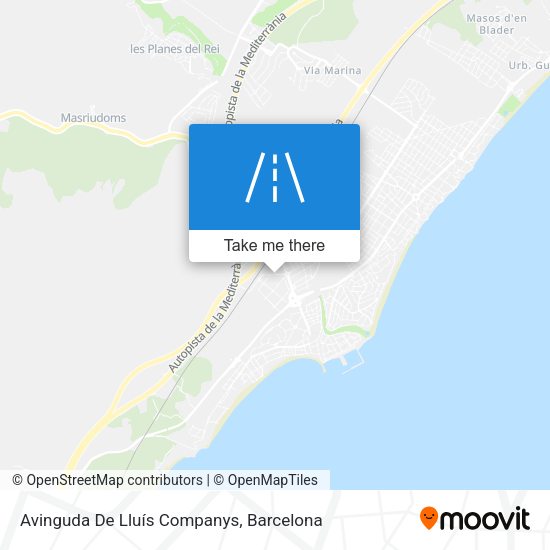 Avinguda De Lluís Companys map