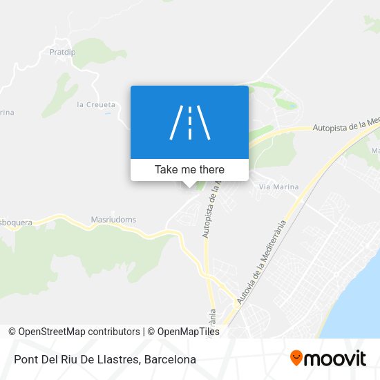 Pont Del Riu De Llastres map