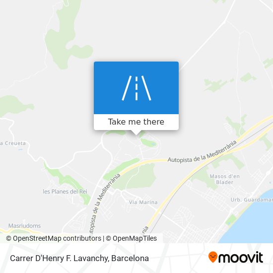 Carrer D'Henry F. Lavanchy map