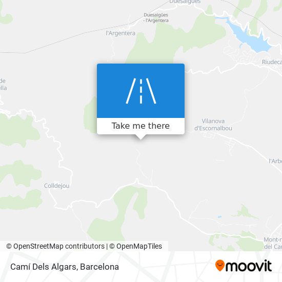 Camí Dels Algars map