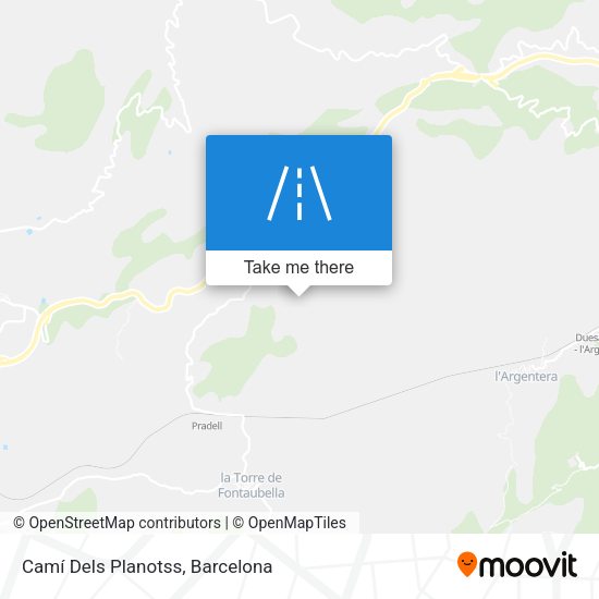 Camí Dels Planotss map
