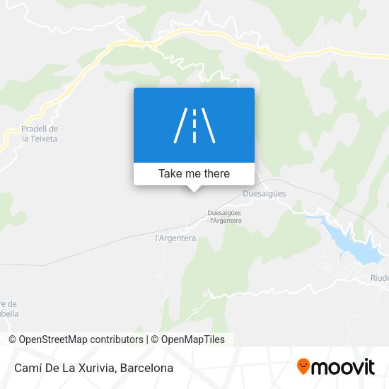 Camí De La Xurivia map