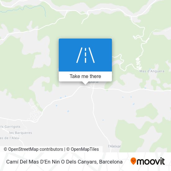 Camí Del Mas D'En Nin O Dels Canyars map