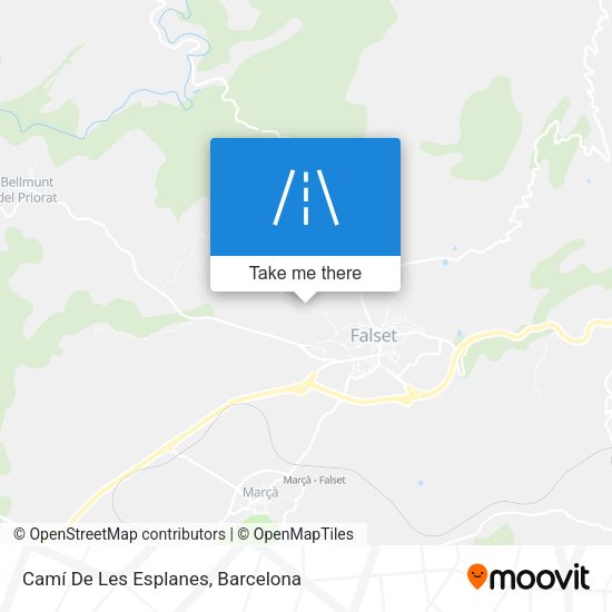 Camí De Les Esplanes map