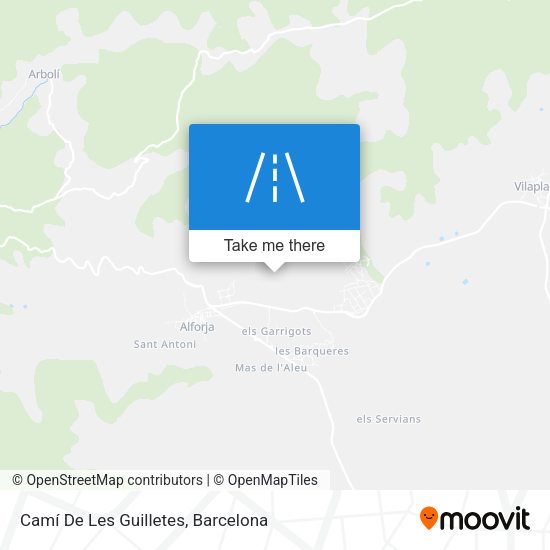 Camí De Les Guilletes map