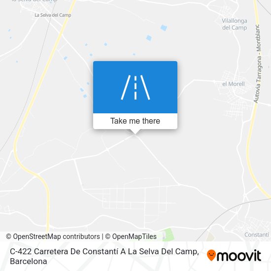 C-422 Carretera De Constantí A La Selva Del Camp map