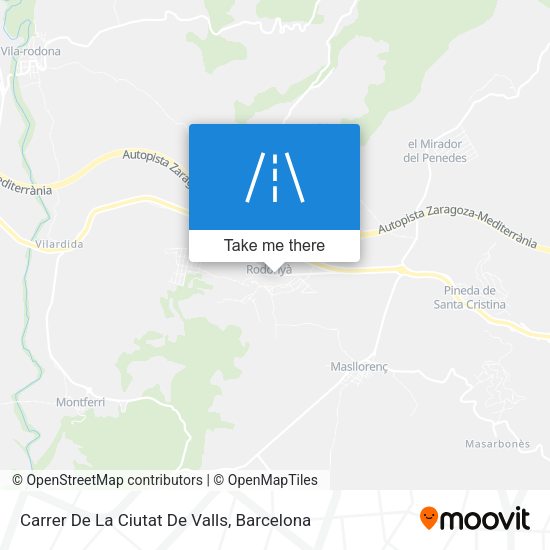 Carrer De La Ciutat De Valls map