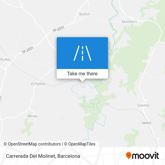 Carrerada Del Molinet map