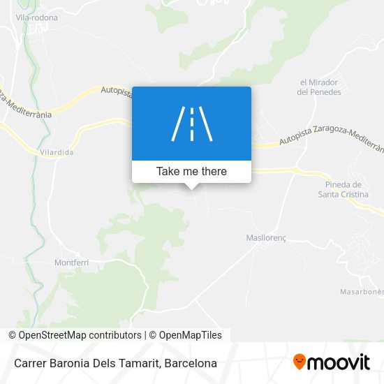 Carrer Baronia Dels Tamarit map
