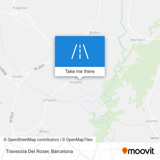 Travessia Del Roser map