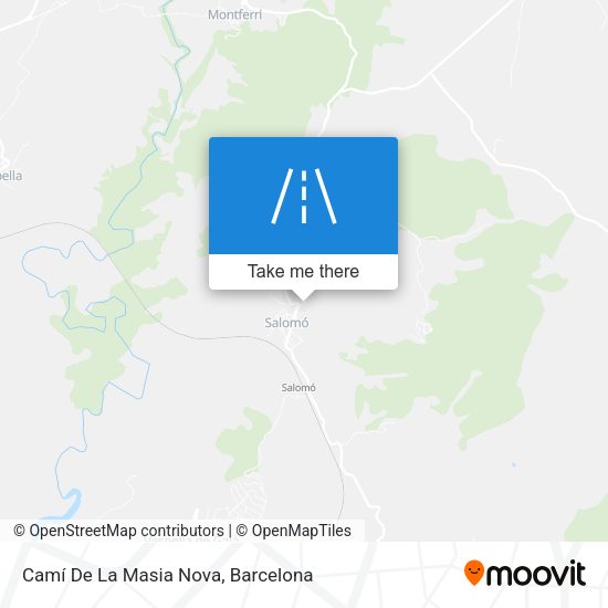 Camí De La Masia Nova map