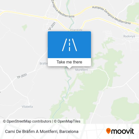 Camí De Bràfim A Montferri map