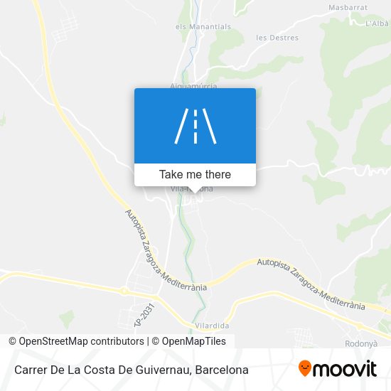 Carrer De La Costa De Guivernau map