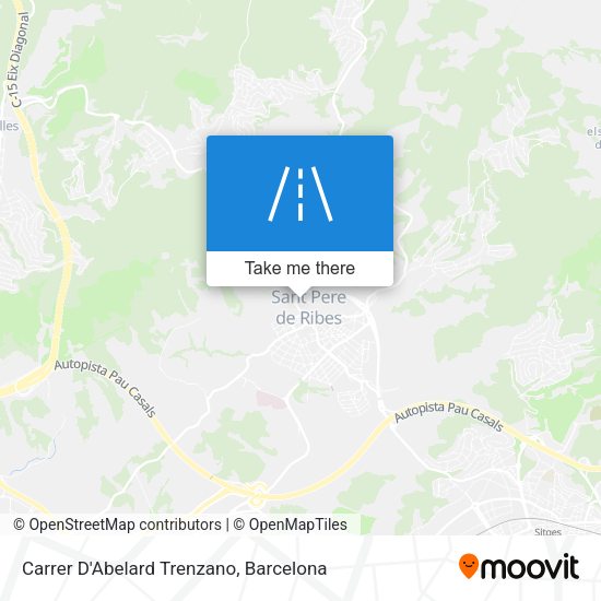 Carrer D'Abelard Trenzano map